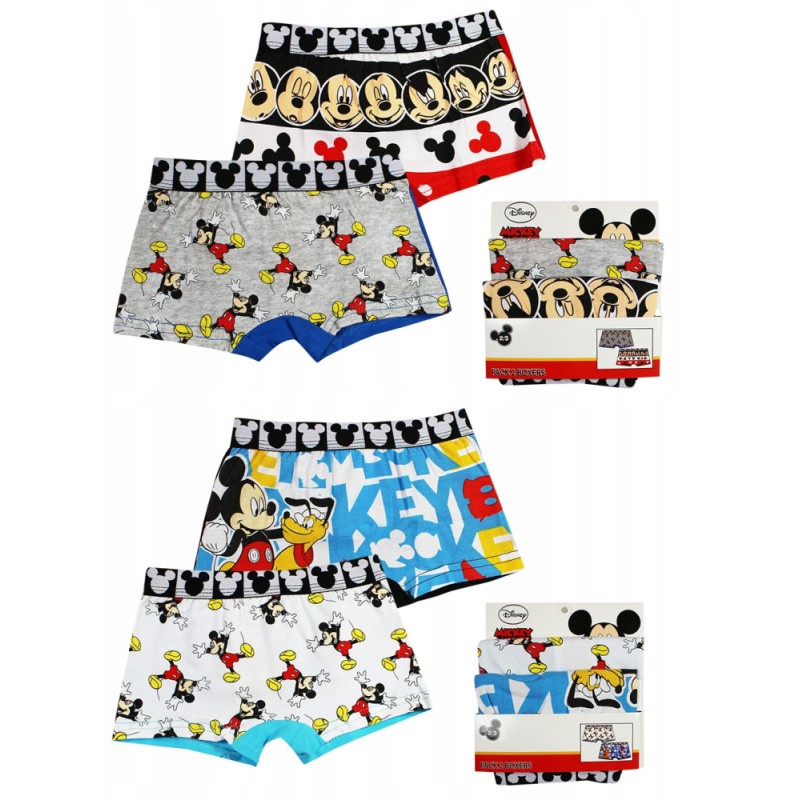 Disney Mickey  children's boxer shorts 2 pieces/pack