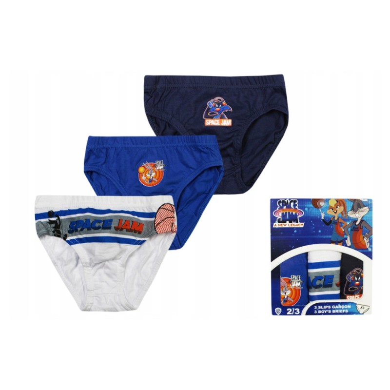 Lot de 3 sous-vêtements pour enfants Looney Tunes Space Jam