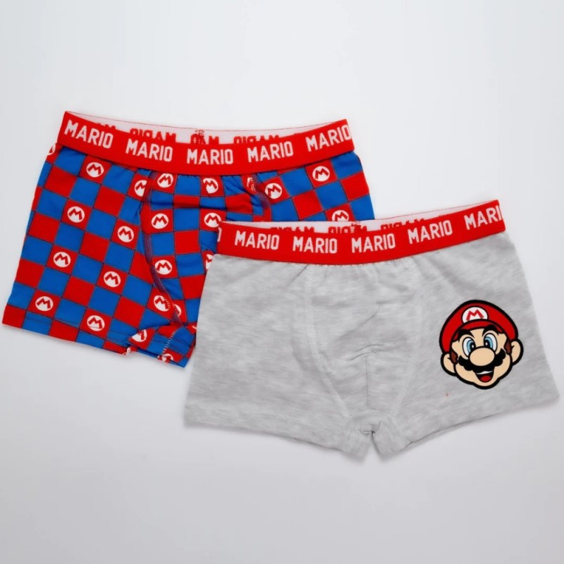 Boxer pour enfants Super Mario 2 pièces/lot 5-12 ans