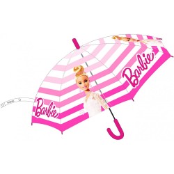 Parapluie semi-automatique transparent pour enfants Barbie √ò74 cm