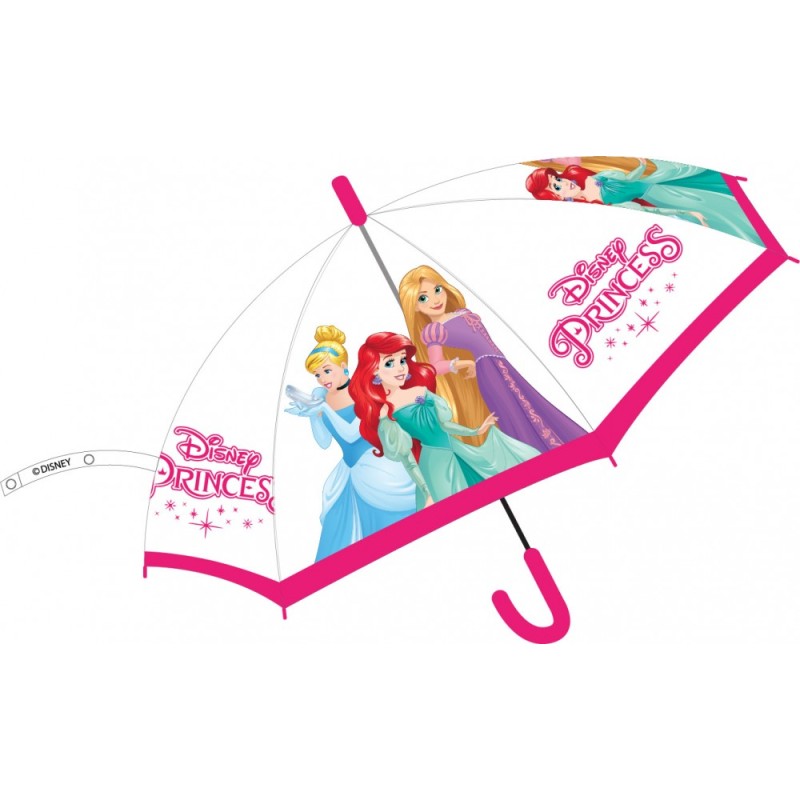 Disney Minnie  Disney Princess Kids Semi-automatic Transparent Umbrella Ø74 cm