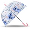 Parapluie semi-automatique pour enfants Disney Lilo et Stitch Magic Transparent √ò70 cm