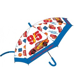 Parapluie semi-automatique transparent pour enfants Disney Cars √ò74 cm