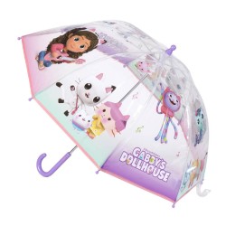 Parapluie transparent pour enfants Gabby's Dollhouse √ò71 cm