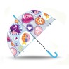 Pirate Love kids transparent semi-automatic umbrella Ø70 cm