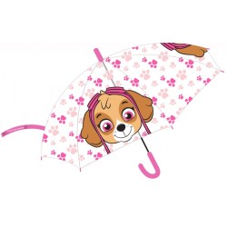 Parapluie semi-automatique transparent pour enfants Paw Patrol √ò68 cm