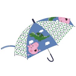 Parapluie semi-automatique pour enfants Peppa Pig Dino √ò74 cm