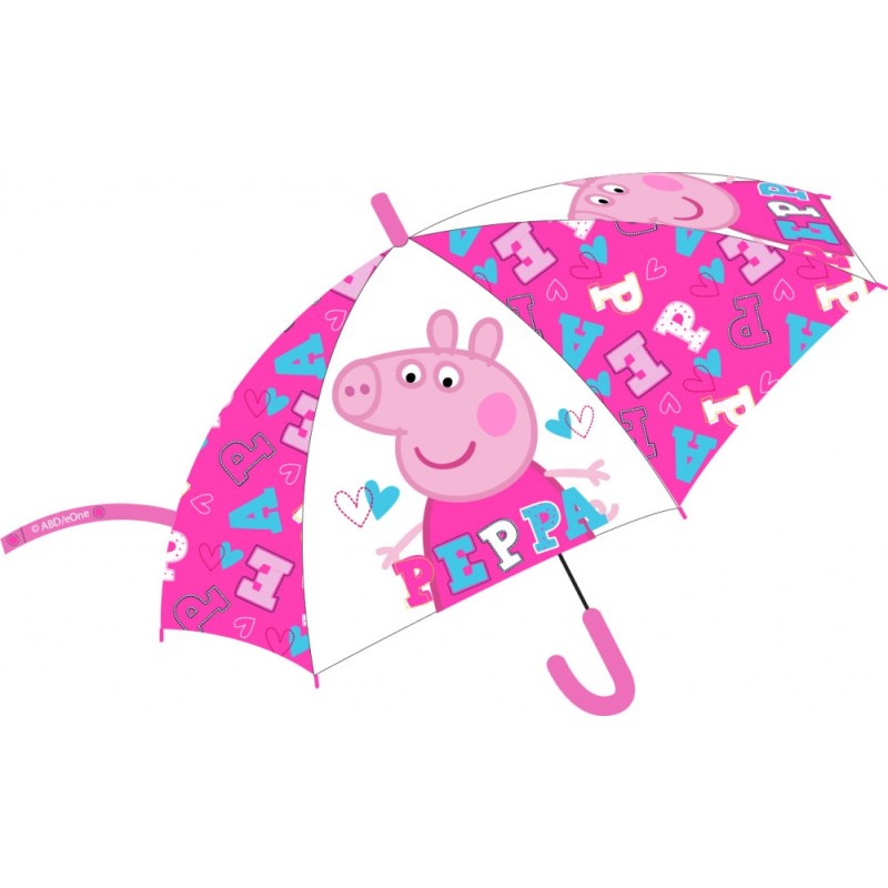 Peppa Pig children's semi-automatic transparent umbrella Ø74 cm