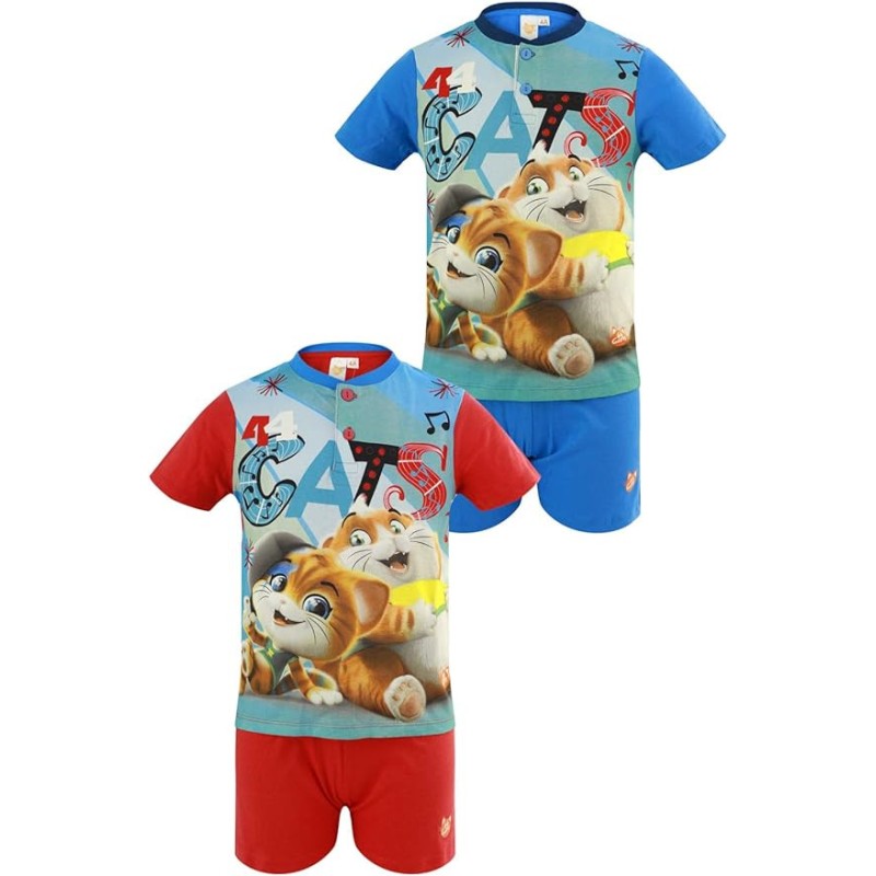 44 Cats children's short pajamas 3-6 years