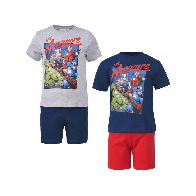 Pyjama court Avengers pour enfants 3-8 ans