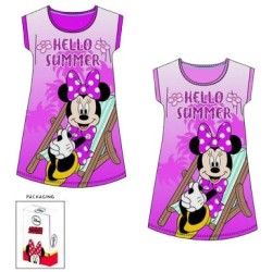 Chemise de nuit courte pour enfants Disney Minnie en coffret cadeau 3-8 ans