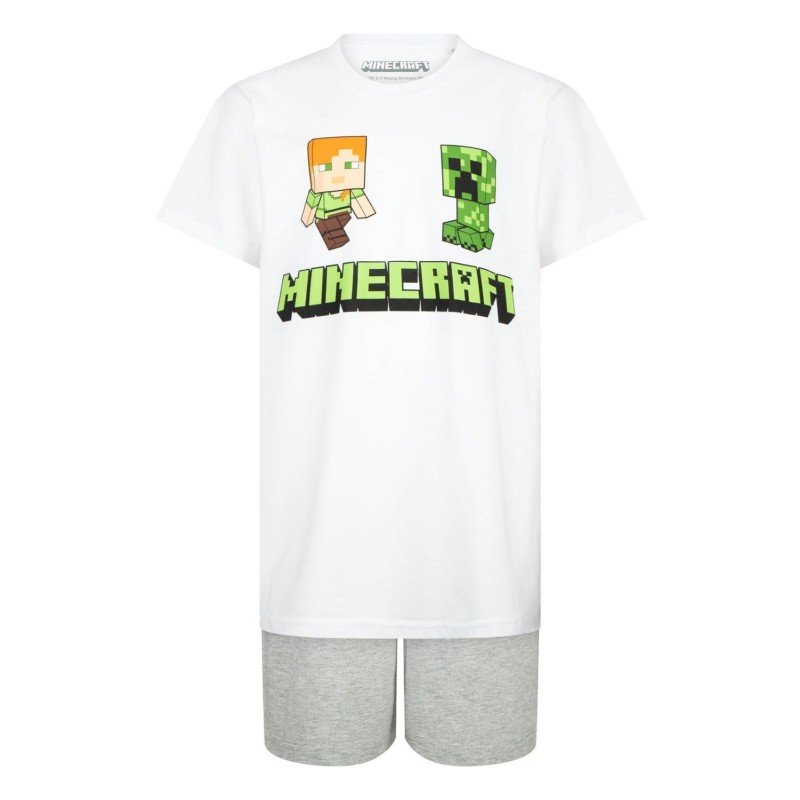 Minecraft children's short pajamas 4-12 years