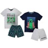 Minecraft children's short pajamas 6-12 years