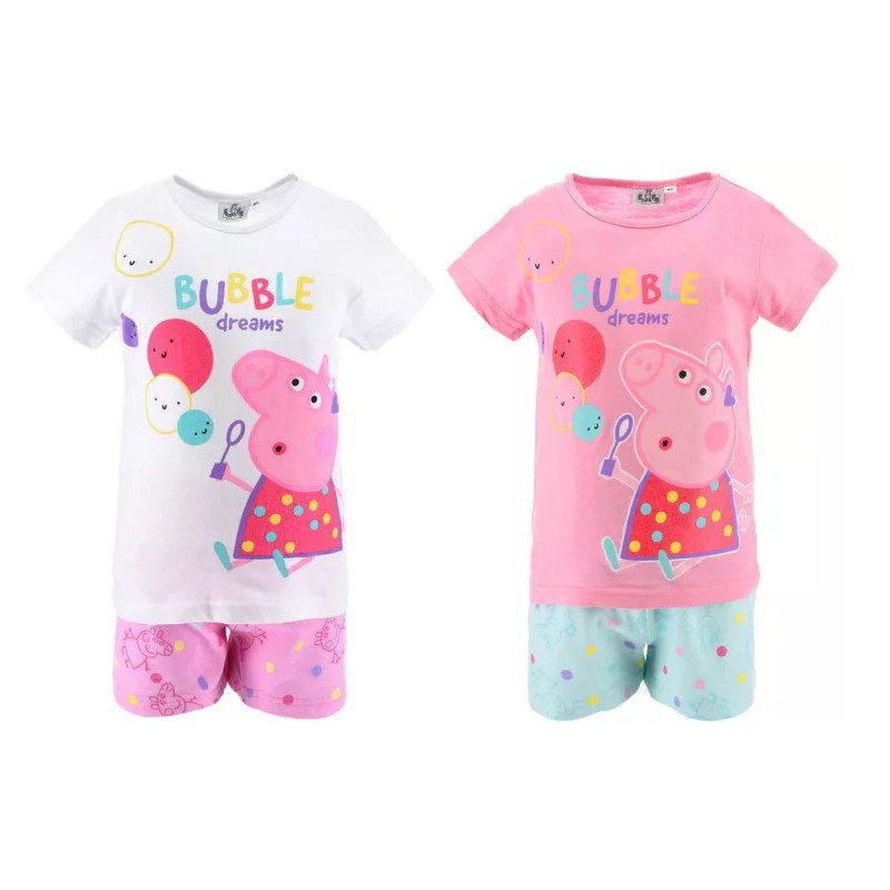 Pyjama court Peppa Pig pour enfant 3-6 ans