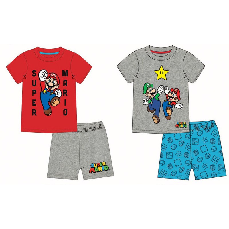 Super Mario children's short pajamas 5-12 years