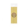 Colour Gold Chevron Gold Paper Straw Set of 12