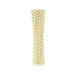 Colour Gold Heart Gold Heart Paper Straw Pack of 12