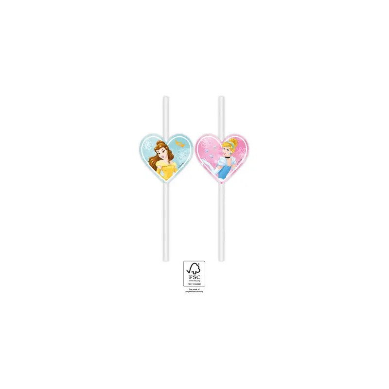 Disney Princess Live Your Story paper straw, 4-piece set FSC