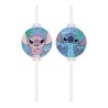 Pailles en papier Disney Lilo et Stitch Angel, lot de 4 pièces FSC