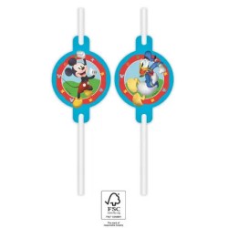 Disney Mickey  Rock the House paper straw, 4-piece set FSC