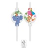 Pailles en papier Urwald Balloons, lot de 4 pièces FSC