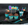 Halloween Boo paper straw set of 6