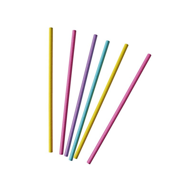 Colour Neon paper straw 30 pcs set