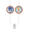 Pailles en papier Sonic the Hedgehog Sega Sonic the Hedgehog, lot de 4 FSC