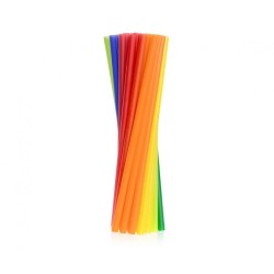 Colour Colorful plastic straws 10 pcs