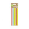 Pailles en papier de couleur pastel, lot de 24