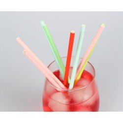 Colour Pastel paper straw, 24-pack