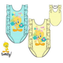 The Looney Tunes Tweety baby swimsuit, swimming 12-36 months