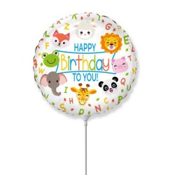 Happy Birthday Animals  Animal Happy Birthday foil balloon 36 cm (WP)