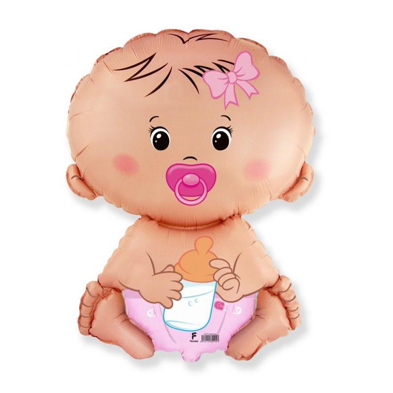 Baby Pink Girl foil balloon 36 cm (WP)