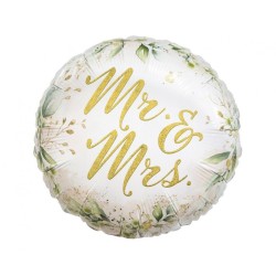 Ballon aluminium mariage Mr & Mrs 36 cm