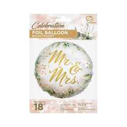 Ballon aluminium mariage Mr & Mrs 36 cm