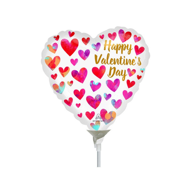 Ballon aluminium Love Happy Valentine's Day 22 cm