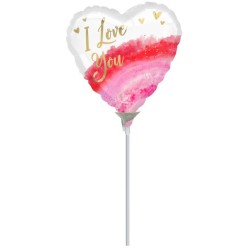 Ballon aluminium "Love I love you" 22 cm