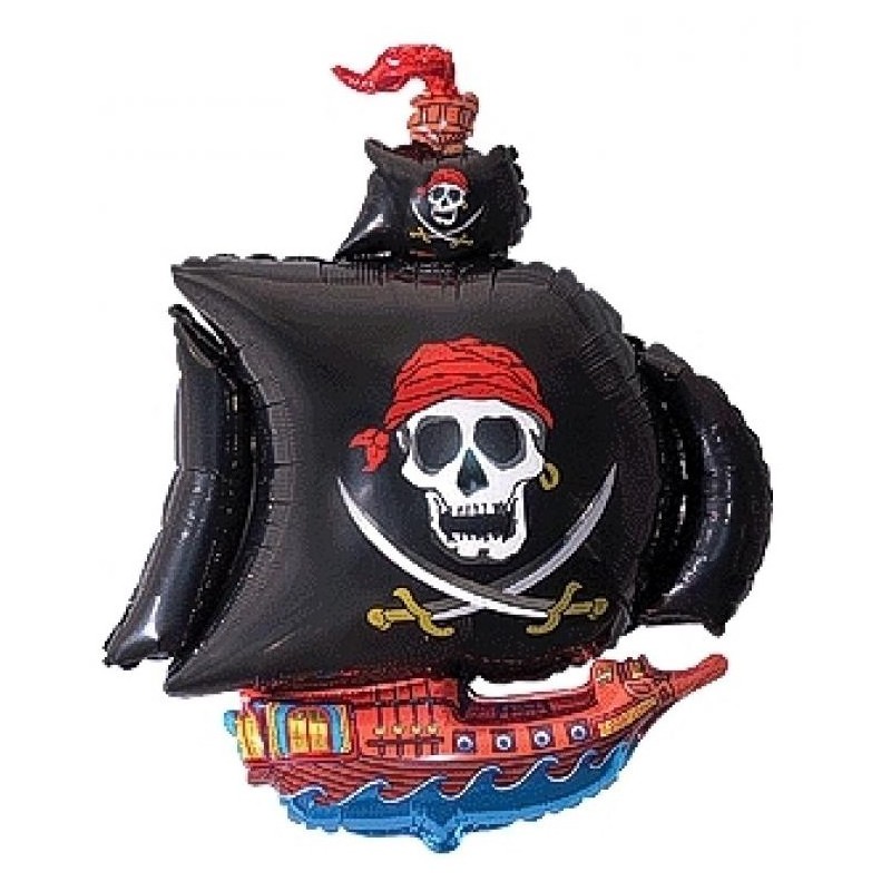 Pirate Ship boat foil balloon 36 cm (WP)