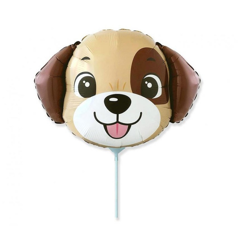 Ballon en aluminium marron pour chien 36 cm (WP)