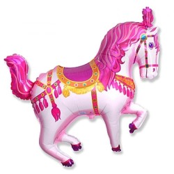 Horses Circus Pink foil balloon 36 cm (WP)