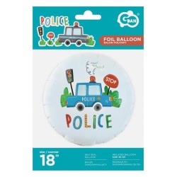 Ballon aluminium Police Beep 46 cm