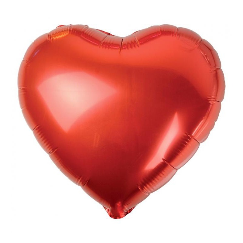 Satin Red Heart Foil Balloon 36 cm