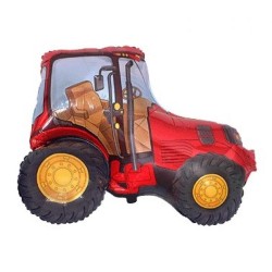 Ballon aluminium Tracteur rouge 36 cm (WP)