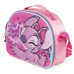 Disney Lilo and Stitch Pink Angel 3D thermo lunch bag 26 cm