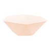 Colour Vert Decor Peach Hexagonal Deep Plate Set of 6, 15.8 cm