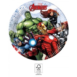 Avengers Infinity Stones paper plate set of 8, 20 cm, FSC