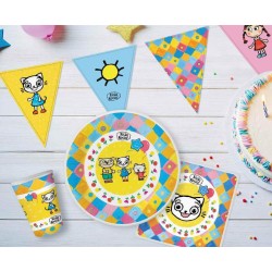 Cat Kitty Kitten paper plate set of 6 - 18 cm