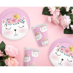 Cat Sleepy paper plate 6 pcs 18 cm