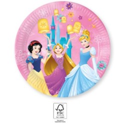 Assiettes en carton Disney Princess Live Your Story 8 pièces 23 cm FSC